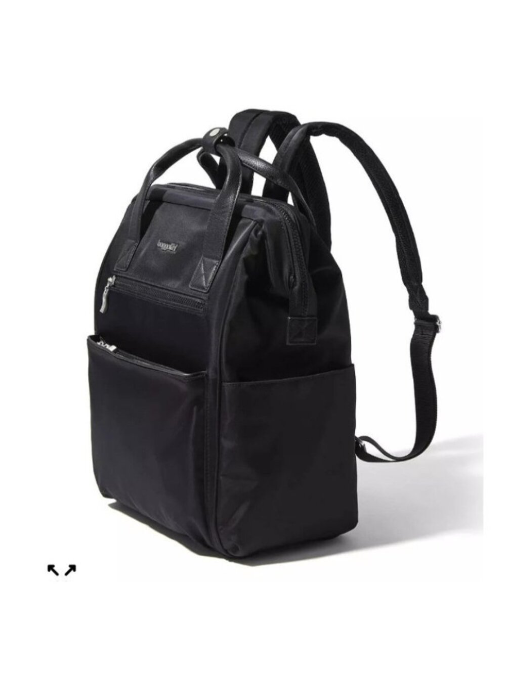 Baggallini Soho Backpack Black Laptop Travel Carry On Work Bag Lightweight